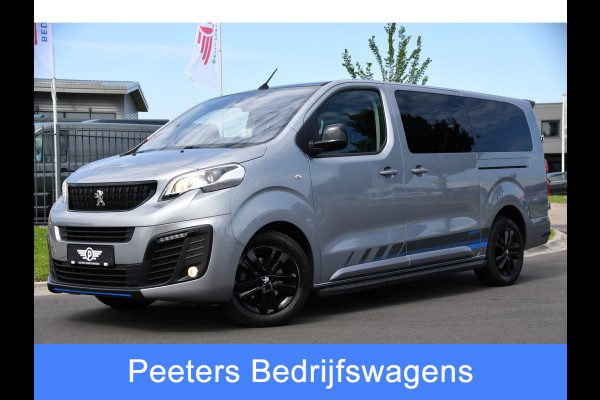 Peugeot Expert 2.0 BlueHDI 180 Long Sport DC 98/350 Limited Edition 360 Camera, Cruise, 177PK, Automaat, Sensoren, LED, Leder, 2 x Schuifdeur, UNIEK!