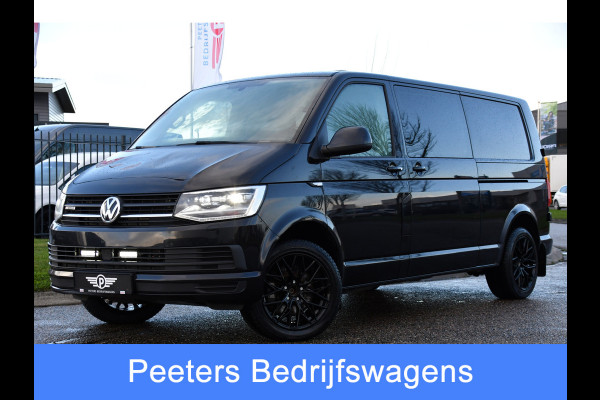 Volkswagen Transporter 2.0 TDI L2H1 DC 4Motion Highline Black Edition Camera, Cruise, Automaat, Multimedia, 204Pk, 2 x schuifdeur, LED,