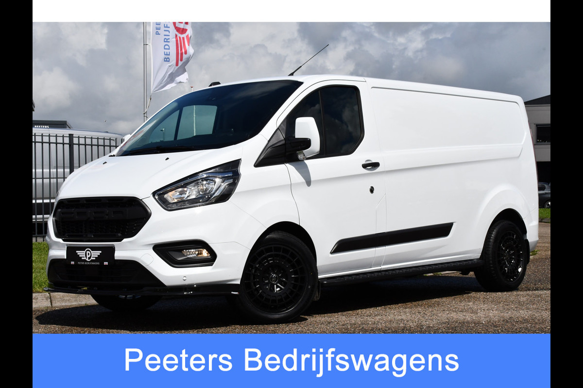 Ford Transit Custom Black & White Edition 340 2.0 TDCI L2H1 Camera, Automaat, Cruise, Carplay, Trekhaak, Stoelverm., PDC, 130 PK