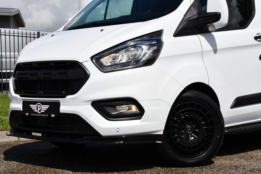 Ford Transit Custom Black & White Edition 340 2.0 TDCI L2H1 Camera, Automaat, Cruise, Carplay, Trekhaak, Stoelverm., PDC, 130 PK