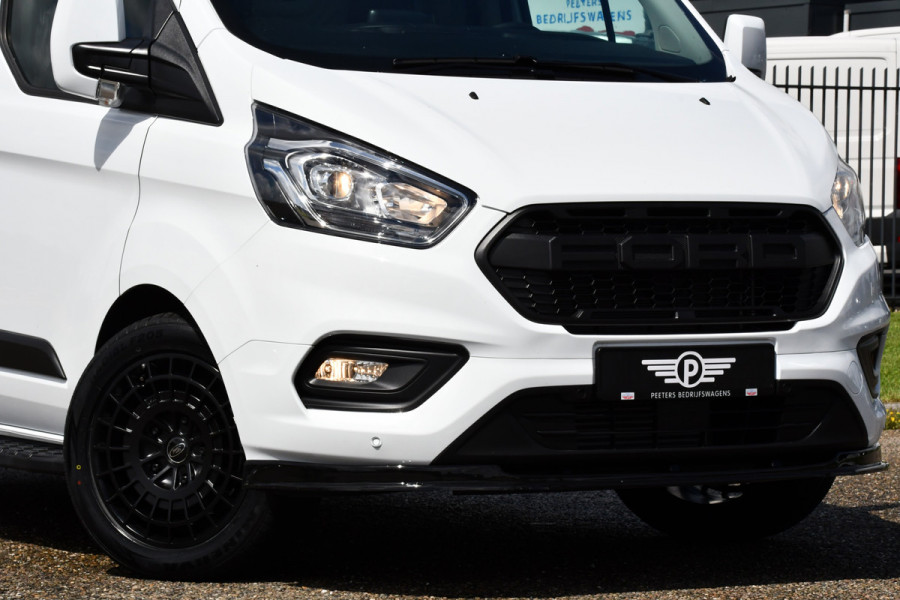 Ford Transit Custom Black & White Edition 340 2.0 TDCI L2H1 Camera, Automaat, Cruise, Carplay, Trekhaak, Stoelverm., PDC, 130 PK