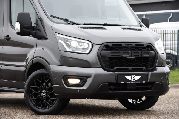 Ford Transit 350 2.0 TDCI L3H2 Limited Raptor Edition Adaptieve Cruise, Camera, 360 sensoren, Multimedia, Carplay, Trekhaak, LED,