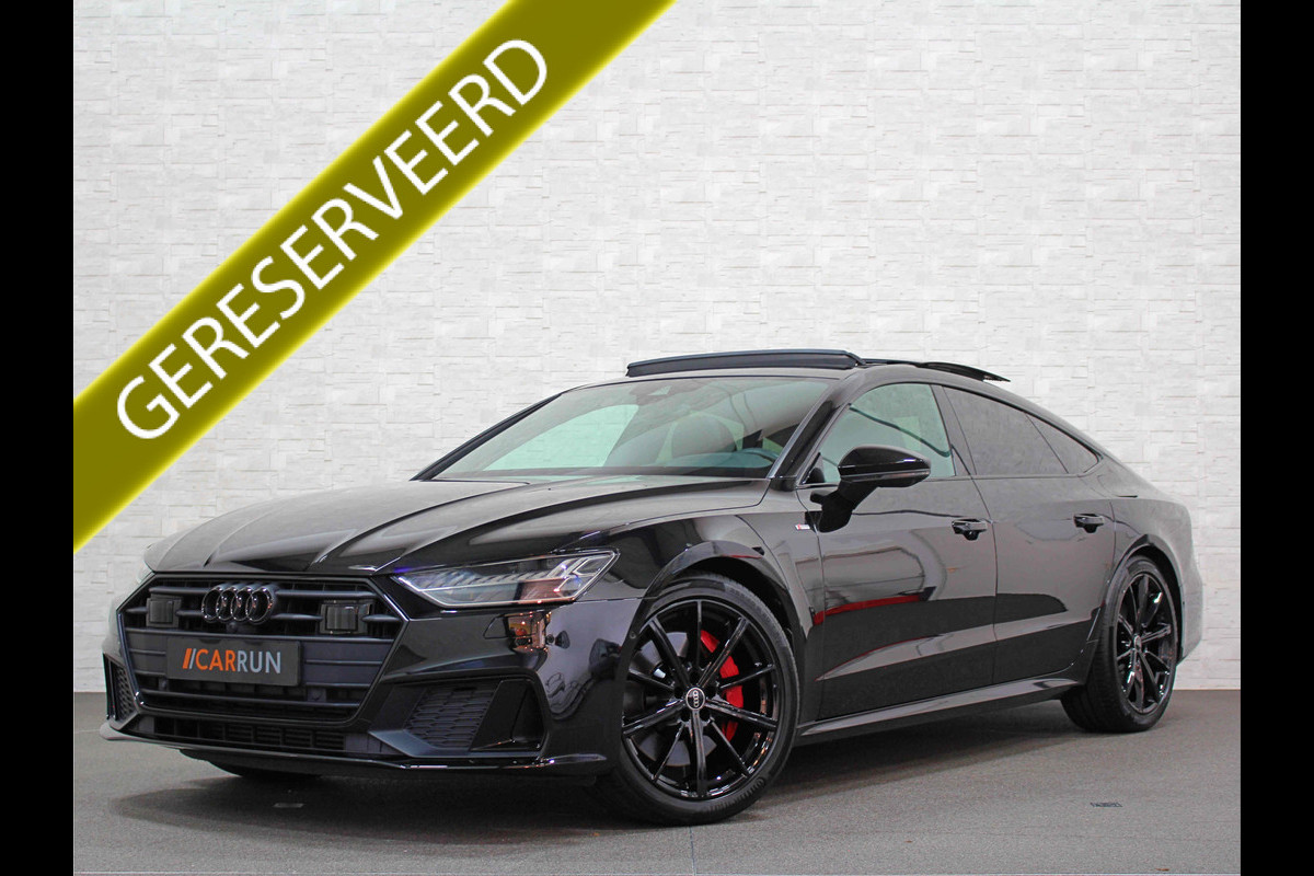 Audi A7 Sportback 55 TFSI e S-Line | 360 View | Panorama | ACC | B&O Sound | Matrix-LED | Head-Up | Keyless-Go | Leder | 4-Zone Clima | Memory | Virtual-Cockpit | Carplay | Draadloos Laden | DAB | Getint Glas | Stoelverwarming |