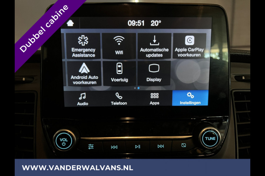 Ford Transit 2.0 TDCI 170pk L4H3 Dubbele Cabine Euro6 Airco | Camera | Apple Carplay | Android Auto | Trekhaak Cruisecontrol, Parkeersensoren, 5-Zits, Verwarmde voorruit