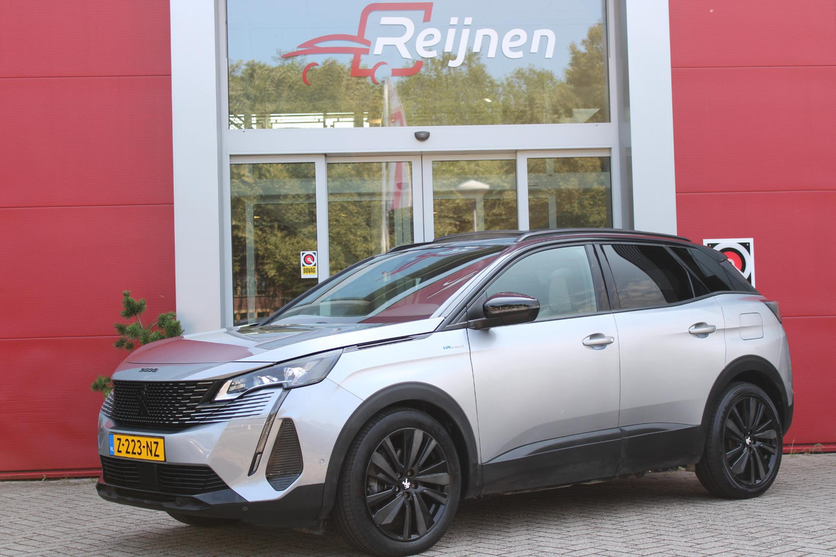 Peugeot 3008 1.6 HYbrid4 300PK GT PACK BUSINESS | PANORAMISCH SCHUIF/KANTEL DAK | BLACK PACK | MASSAGE STOELEN | ELEKTRISCHE STOELEN MET GEHEUGEN FUNCTIE | STOEL VERWARMING | FULL LED KOPLAMPEN | 360°C CAMERA | KEYLESS ENTRY/START | NAVIGATIE 10" TOUCHSCREEN | APPLE CARPLAY/ANDROID AUTO | DODEHOEK BEWAKING | FOCAL AUDIO SYSTEM | ADAPTIVE CRUISE CONTROL | ELEKTRISCHE ACHTERKLEP | DAB+ RADIO |