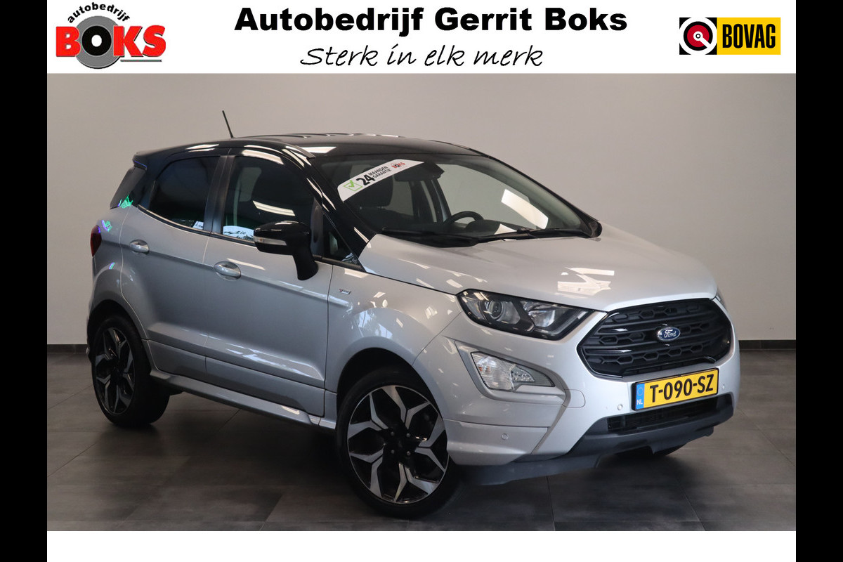 Ford EcoSport 1.0 EcoBoost Black Navigatie, Trekhaak , Stoelverwarming, St-line. 2 jaar garantie mogelijk* (vraag naar de voorwaarden)