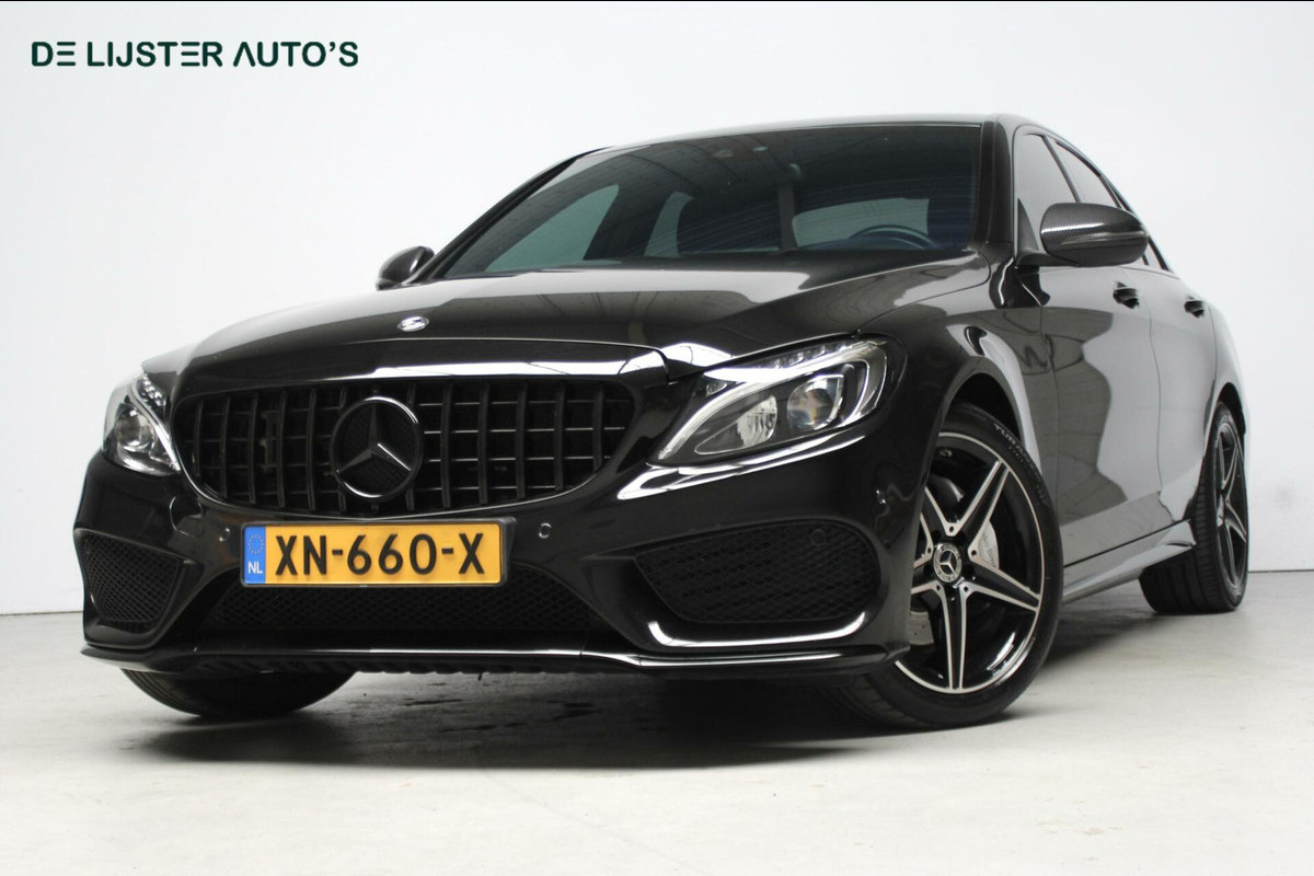 Mercedes-Benz C-Klasse 180 AMG Automaat |CARPLAY, CRUISE, LEDER + VERWARMD, SFEERVERLICHTING, NIGHT-PAKKET, PDC|