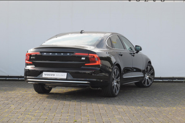 Volvo S90 T8 455PK Automaat AWD Ultimate Bright / Luchtvering/ Harman Kardon Audio / Google Services / Elektrisch bedienbare voorstoelen met geheugen functie / Achteruitrijcamera / Long Range / Panoramadak /