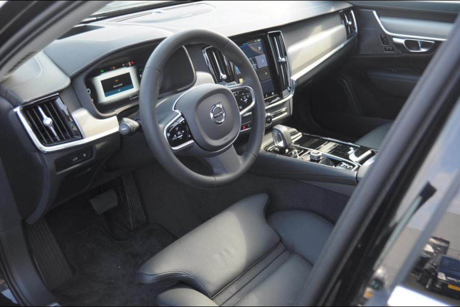 Volvo S90 T8 455PK Automaat AWD Ultimate Bright / Luchtvering/ Harman Kardon Audio / Google Services / Elektrisch bedienbare voorstoelen met geheugen functie / Achteruitrijcamera / Long Range / Panoramadak /