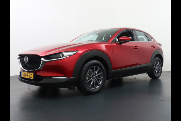 Mazda CX-30 Gereserveerd 2.0I AUT6 M-Hybrid Navi Apple Carplay Android Auto Adaptieve-Cruise Trekhaak PDC Head Up Display Keyless Airco DAB  ACC+Stop&Go Uitparkeer waarschuwing Connected services MultiMedia-vb. Vermoeidheids herkenning Verkeersbord detectie Dodehoek detector Bots waarschuwing systeem ASR ESP Orig. NL auto 1e eigen 1300kg trekvermogen, goede caravan trekker dankzij 213Nm koppel !