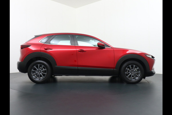 Mazda CX-30 Gereserveerd 2.0I AUT6 M-Hybrid Navi Apple Carplay Android Auto Adaptieve-Cruise Trekhaak PDC Head Up Display Keyless Airco DAB  ACC+Stop&Go Uitparkeer waarschuwing Connected services MultiMedia-vb. Vermoeidheids herkenning Verkeersbord detectie Dodehoek detector Bots waarschuwing systeem ASR ESP Orig. NL auto 1e eigen 1300kg trekvermogen, goede caravan trekker dankzij 213Nm koppel !