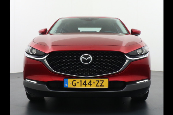 Mazda CX-30 Gereserveerd 2.0I AUT6 M-Hybrid Navi Apple Carplay Android Auto Adaptieve-Cruise Trekhaak PDC Head Up Display Keyless Airco DAB  ACC+Stop&Go Uitparkeer waarschuwing Connected services MultiMedia-vb. Vermoeidheids herkenning Verkeersbord detectie Dodehoek detector Bots waarschuwing systeem ASR ESP Orig. NL auto 1e eigen 1300kg trekvermogen, goede caravan trekker dankzij 213Nm koppel !