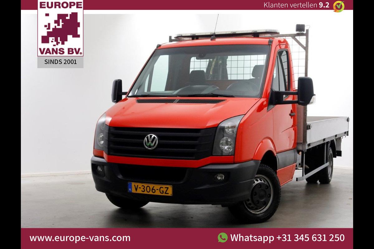 Volkswagen Crafter 50 2.0 TDI 163pk E6 Open Laadbak + Palfinger PC1500 Kraan Trekhaak 3500kg 06-2017