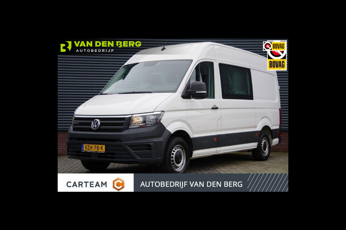 Volkswagen Crafter 35 2.0 TDI L3H3(L2H2) DC-7P 4Motion, 140PK, TREKHAAK, LEDER, NAVI, CRUISE, PARKEERSENSOREN, APPLE CARPLAY, 4X4, 4WD, AWD