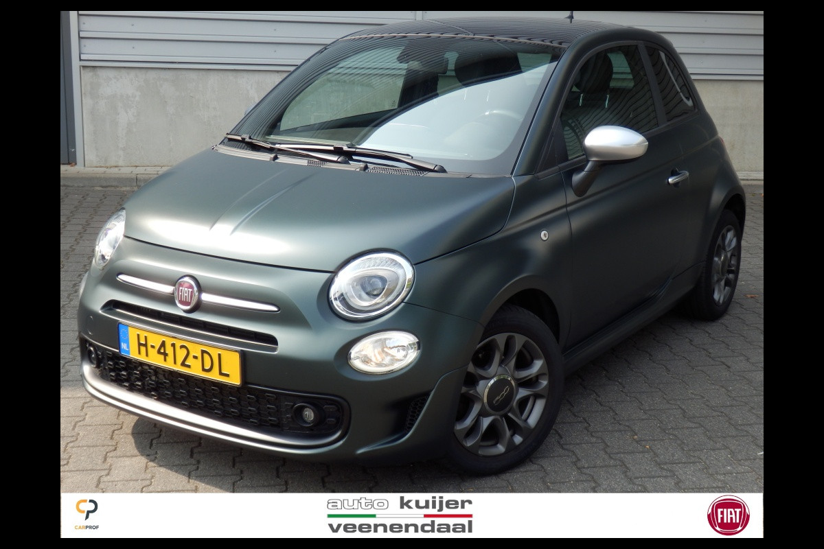 Fiat 500 85pk | Sport | Mat Groen | Clima | Apple Carplay/Android Auto