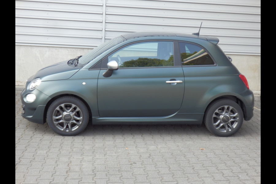 Fiat 500 85pk | Sport | Mat Groen | Clima | Apple Carplay/Android Auto