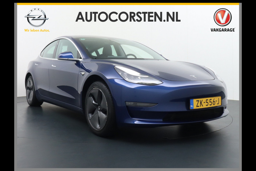 Tesla Model 3 GERESERVEERD      SR+ 325PK AutoPilot Leer PanoDak Adaptive cruise 18" Camera's Elektr.-Stuur+Stoelen+Spiegels+Geheugen+Easy-Ent Ecc Navigatiesysteem full map LED-a+v Koplampspoeiers Comfortstoel(en) ACC Dual-ECC DAB Voorverwarmen interieur via App Keyless via Telefoonsleutel One-Pedal-Drive Origin. NLse auto ! 1e eigenaar