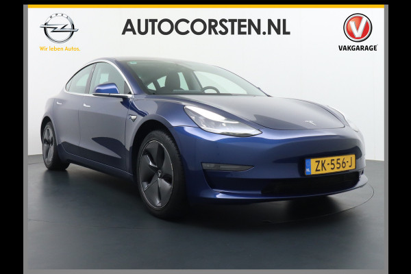 Tesla Model 3 GERESERVEERD      SR+ 325PK AutoPilot Leer PanoDak Adaptive cruise 18" Camera's Elektr.-Stuur+Stoelen+Spiegels+Geheugen+Easy-Ent Ecc Navigatiesysteem full map LED-a+v Koplampspoeiers Comfortstoel(en) ACC Dual-ECC DAB Voorverwarmen interieur via App Keyless via Telefoonsleutel One-Pedal-Drive Origin. NLse auto ! 1e eigenaar