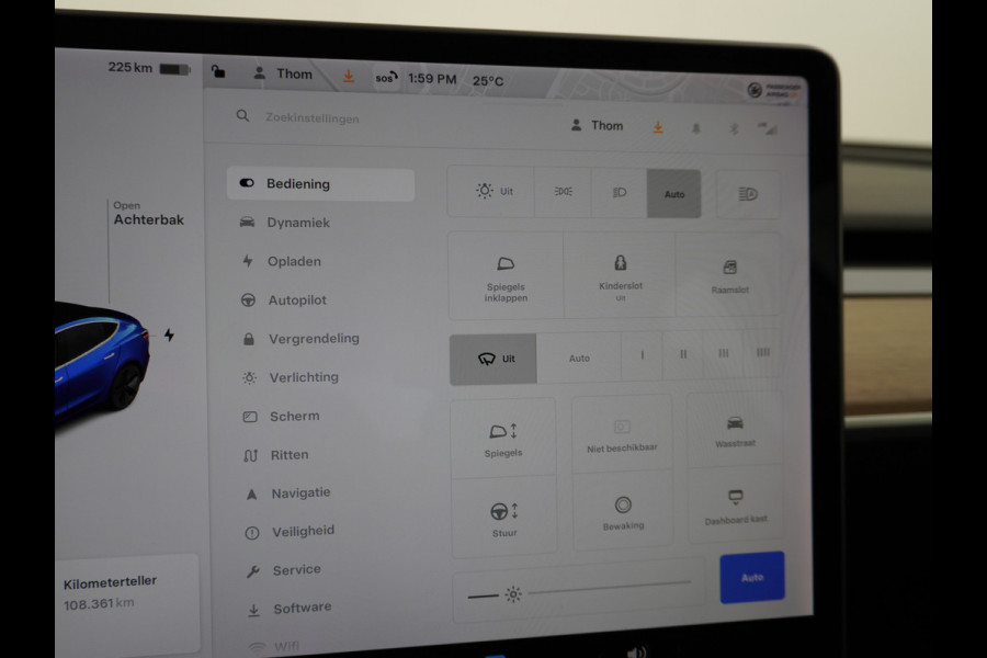 Tesla Model 3 GERESERVEERD      SR+ 325PK AutoPilot Leer PanoDak Adaptive cruise 18" Camera's Elektr.-Stuur+Stoelen+Spiegels+Geheugen+Easy-Ent Ecc Navigatiesysteem full map LED-a+v Koplampspoeiers Comfortstoel(en) ACC Dual-ECC DAB Voorverwarmen interieur via App Keyless via Telefoonsleutel One-Pedal-Drive Origin. NLse auto ! 1e eigenaar
