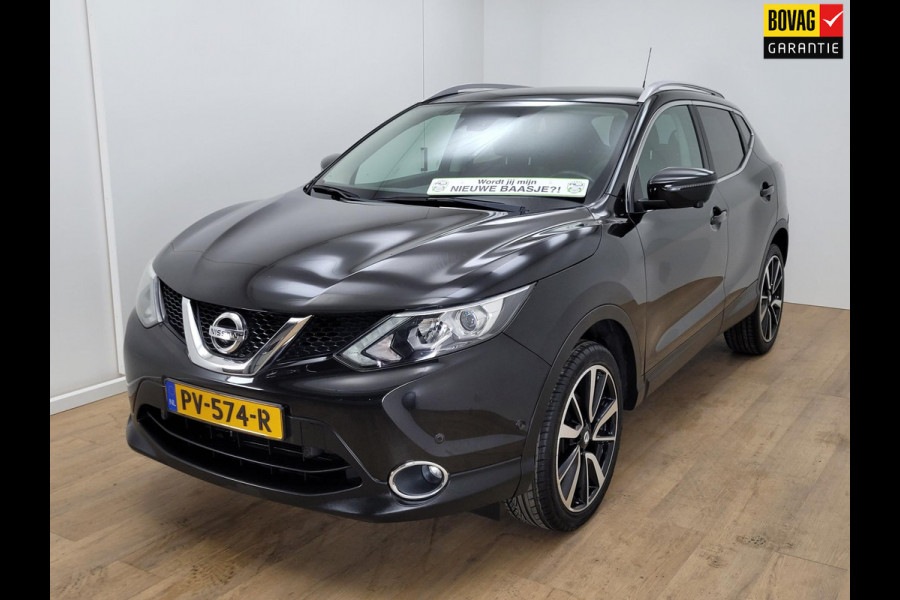 Nissan QASHQAI 1.2 Tekna | Parkeercamera | 360cam | Leer | Trekhaak | Bomvolle auto | Cruisecontrol | Panoramadak | Bovag