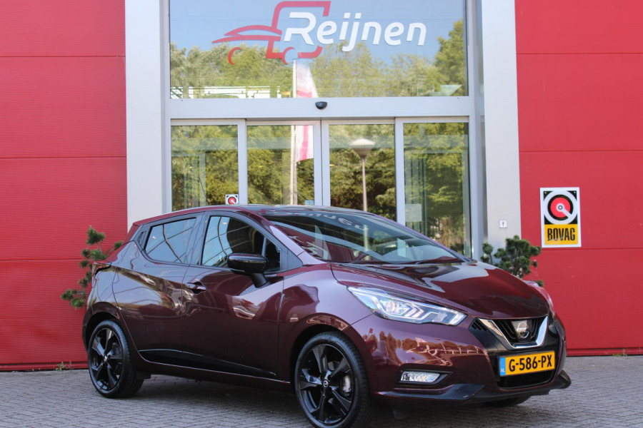 Nissan Micra 1.0 IG-T 100PK N-STYLE | NAVIGATIE | ACHTERUITRIJ CAMERA | DAB+ RADIO | KEYLESS ENTRY/START | LED KOPLAMPEN | STOEL VERWARMING | LEDEREN BEKLEDING | CRUISE CONTROL | CLIMATE CONTROL | LICHT/REGEN SENSOR | 17" LICHTMETALEN VELGEN |