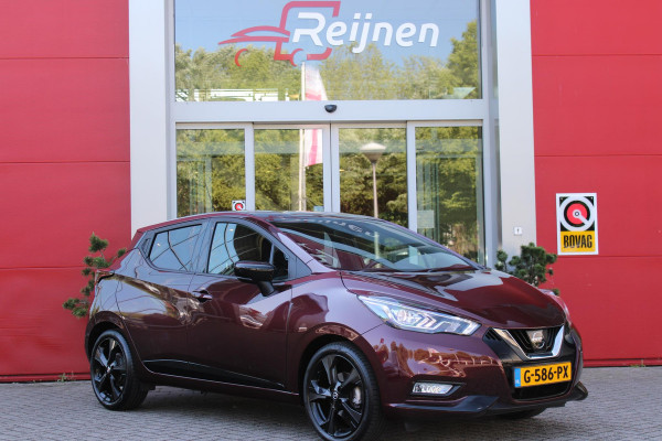 Nissan Micra 1.0 IG-T 100PK N-STYLE | NAVIGATIE | ACHTERUITRIJ CAMERA | DAB+ RADIO | KEYLESS ENTRY/START | LED KOPLAMPEN | STOEL VERWARMING | LEDEREN BEKLEDING | CRUISE CONTROL | CLIMATE CONTROL | LICHT/REGEN SENSOR | 17" LICHTMETALEN VELGEN |