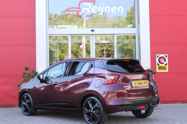 Nissan Micra 1.0 IG-T 100PK N-STYLE | NAVIGATIE | ACHTERUITRIJ CAMERA | DAB+ RADIO | KEYLESS ENTRY/START | LED KOPLAMPEN | STOEL VERWARMING | LEDEREN BEKLEDING | CRUISE CONTROL | CLIMATE CONTROL | LICHT/REGEN SENSOR | 17" LICHTMETALEN VELGEN |