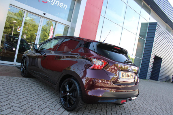 Nissan Micra 1.0 IG-T 100PK N-STYLE | NAVIGATIE | ACHTERUITRIJ CAMERA | DAB+ RADIO | KEYLESS ENTRY/START | LED KOPLAMPEN | STOEL VERWARMING | LEDEREN BEKLEDING | CRUISE CONTROL | CLIMATE CONTROL | LICHT/REGEN SENSOR | 17" LICHTMETALEN VELGEN |