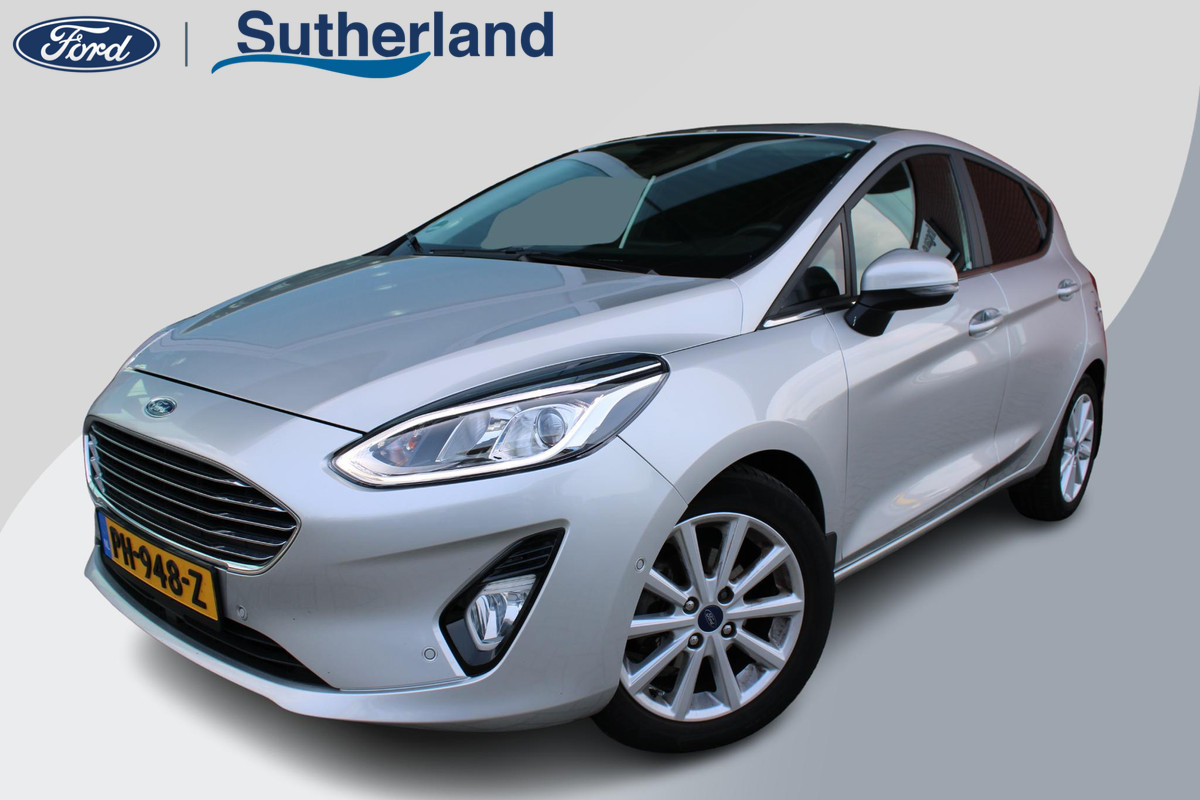 Ford Fiesta 1.0 EcoBoost 100 PK Titanium Trekhaak | Camera | Adaptieve Cruise Control | Navigatie | DAB | Voorruitverwarming | Climate Control | 37DKM! | Dealeronderhouden