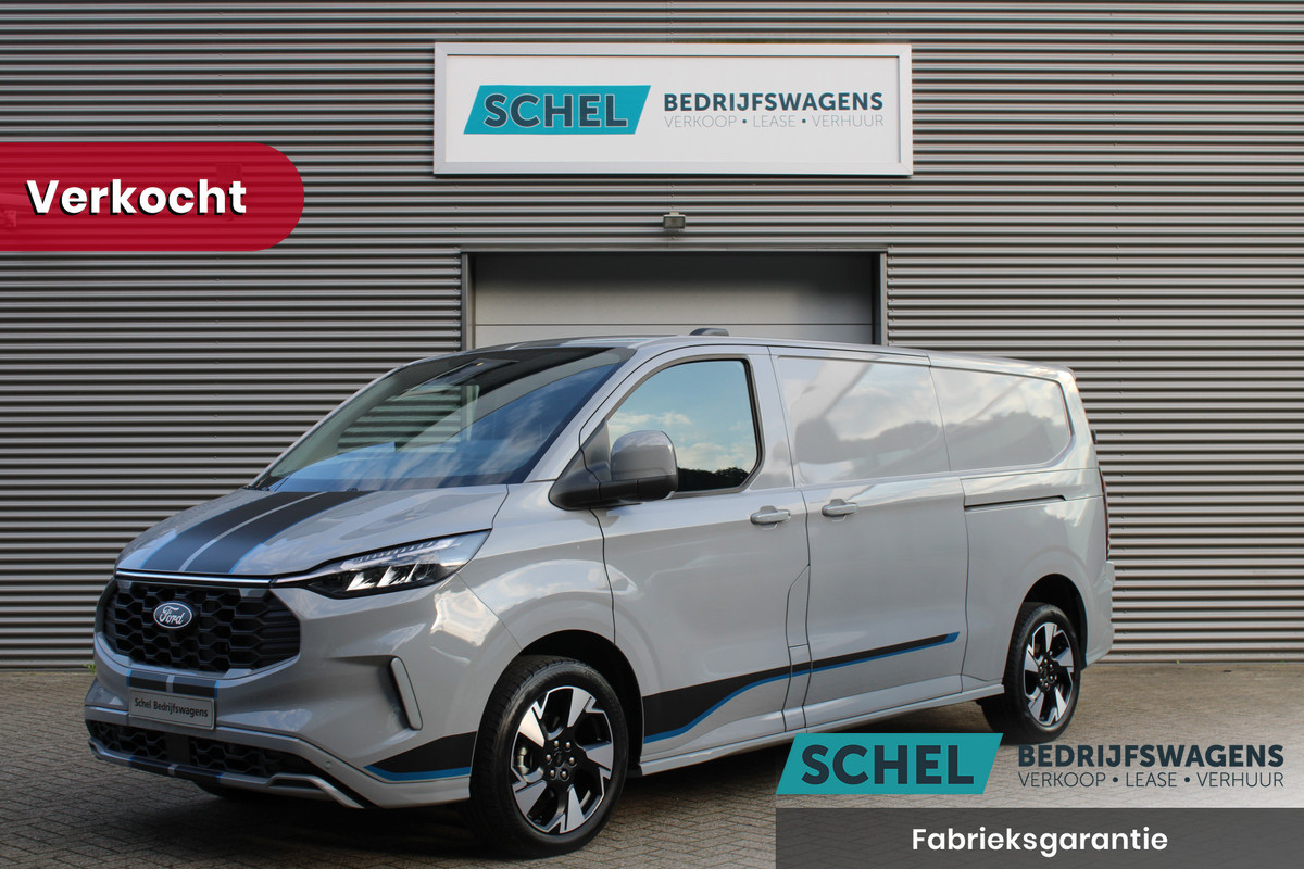 Ford Transit Custom 300 2.0 TDCI L2H1 Sport 170pk - 1+1 Stoelopstelling - 2x Schuifdeur - 19" LM velgen - ACC - Blind spot - Navi - Camera - Verwarm