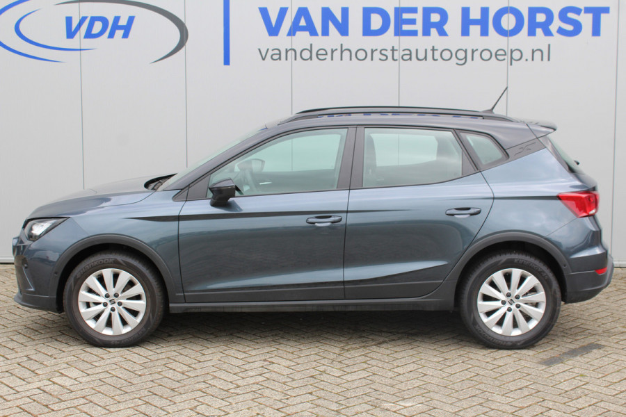 Seat Arona 1.0-110pk TSI Style Business AUTOMAAT ! Gun u het comfort en gemak van een automaat ! Navigatie, Camera, Volautm. airco, LM velgen, Metallic lak, Android auto/Apple carplay, LED verlichting, Stoelverwarming, Parkeersensoren v+a, Parkeerassistent etc.