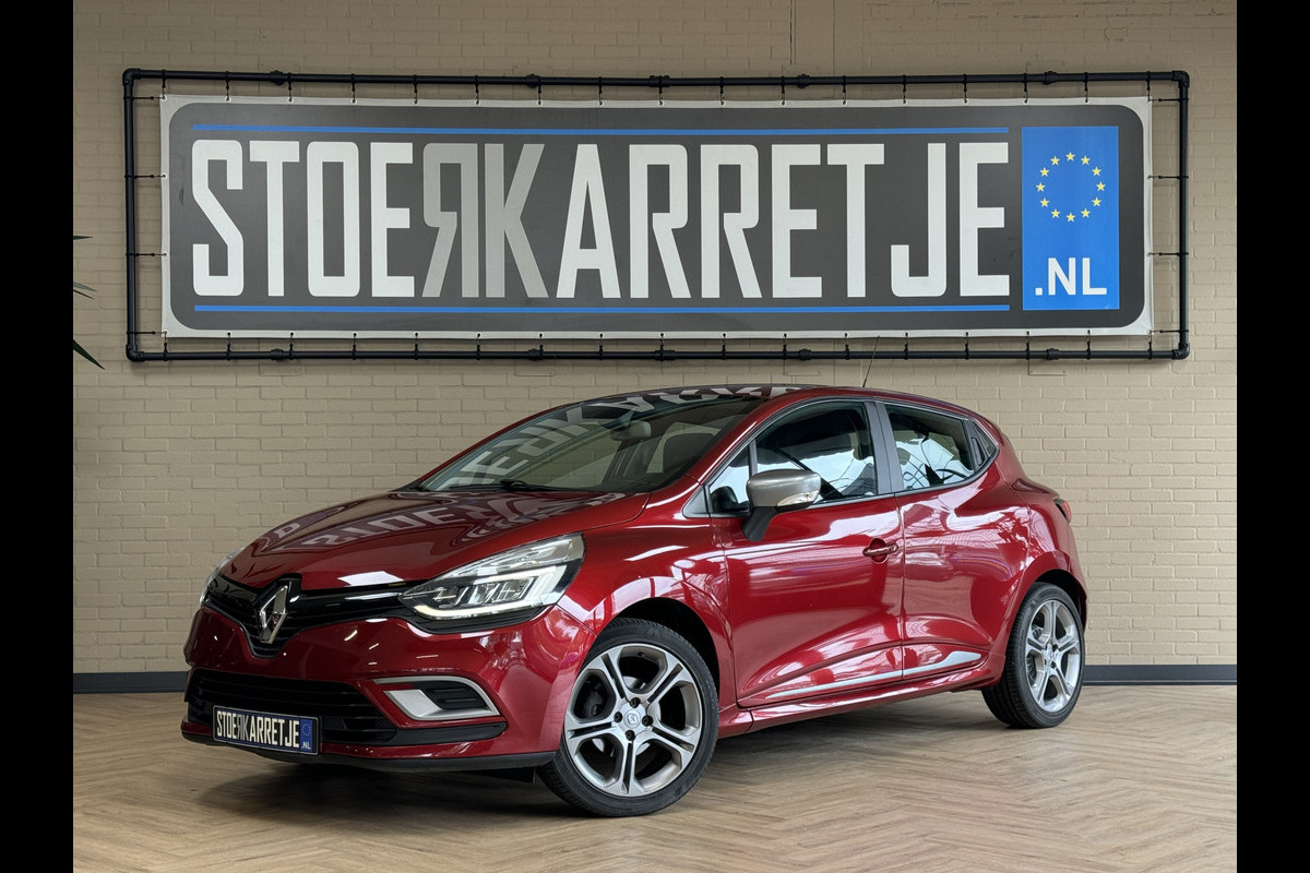 Renault Clio 0.9 TCe, GT-Line Navi, stoelverwarming, 17 inch, LED, PDC, cruise control, 100% onderhouden!