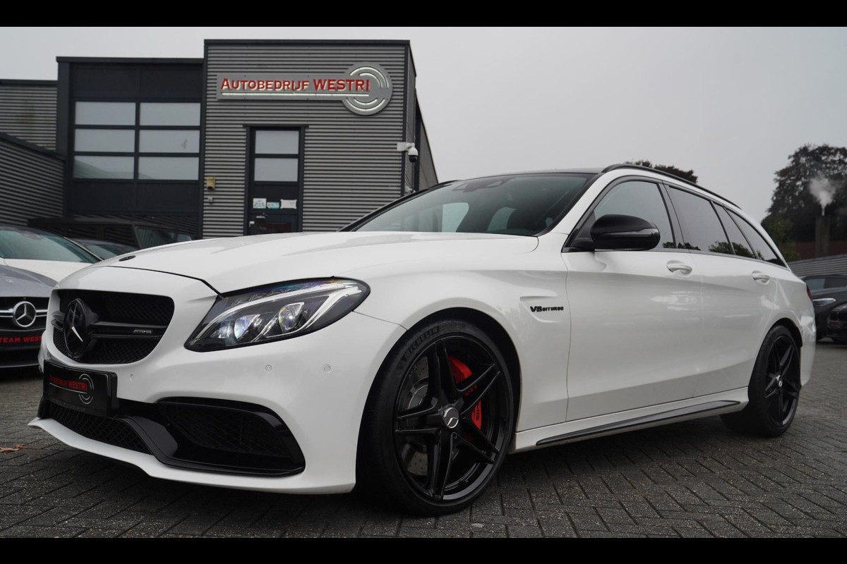 Mercedes-Benz C-Klasse Estate 63 AMG S 510PK | Burmester | Panorama | Leder/Alcantara | C63S | Adaptieve cruise | Camera | NAP |