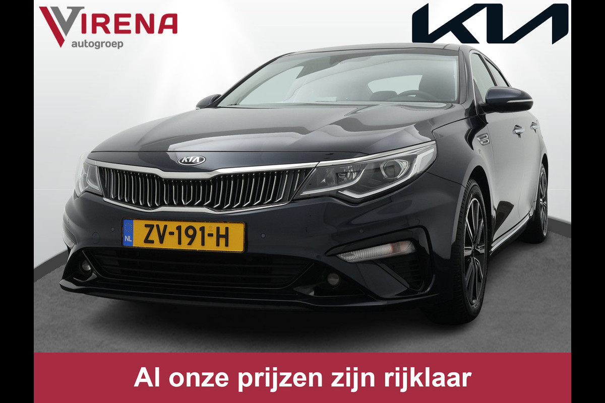 Kia Optima 1.6 T-GDI DynamicPlusLine Automaat - Cruise Control - Navigatie - Camera - LM-velgen - Leder bekleding - Fabrieksgarantie tot 08-2026