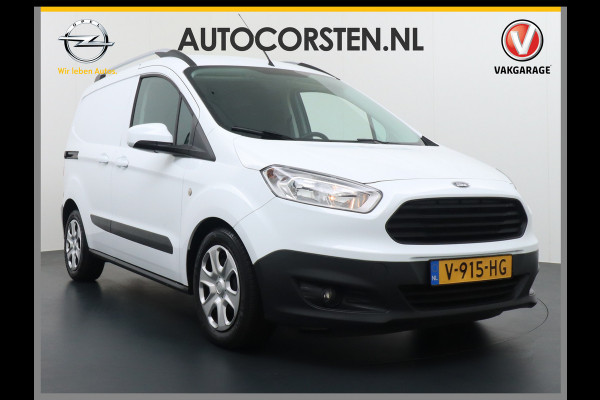 Ford Transit Courier 1.5 TDCI Airco Cruise Control Lat-om-lat Laaddeuren a. Dakrails Schuifdeur-Rechts Elektr.Ramen+Spiegels+Verwarmd Centr.Vergr.+af Orig NL auto EURO6/104gr ! nette Courier!