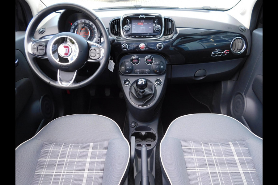 Fiat 500C TwinAir Turbo Lounge | Navi | Clima| Elektrisch bedienbare kap | Parkeersensoren | Bluetooth | 15" LM velgen