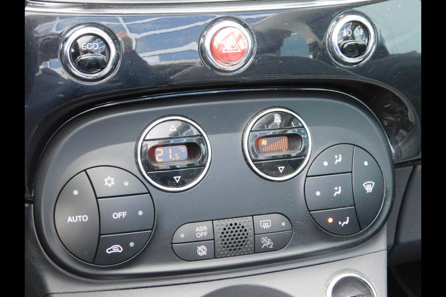 Fiat 500C TwinAir Turbo Lounge | Navi | Clima| Elektrisch bedienbare kap | Parkeersensoren | Bluetooth | 15" LM velgen