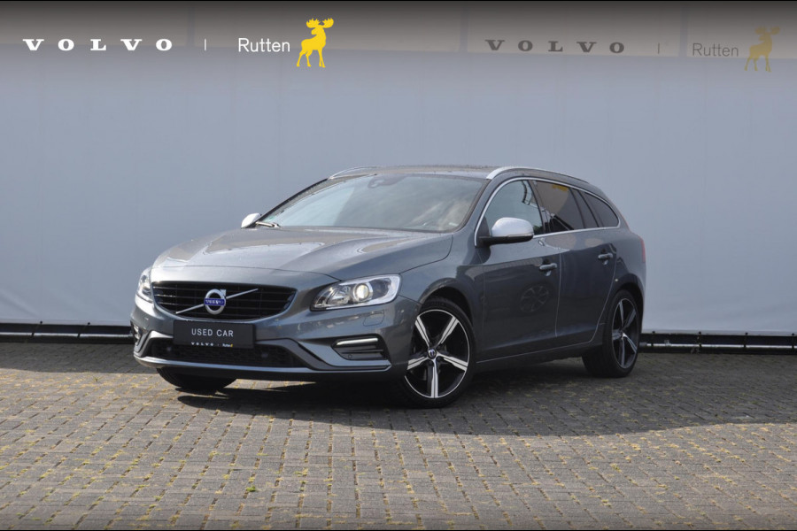 Volvo V60 T4 190PK Automaat Business Sport / Trekhaak / Adaptieve koplampen / Cruise control / Panorama dak / Stoelverwarming / Bluetooth / Leder /