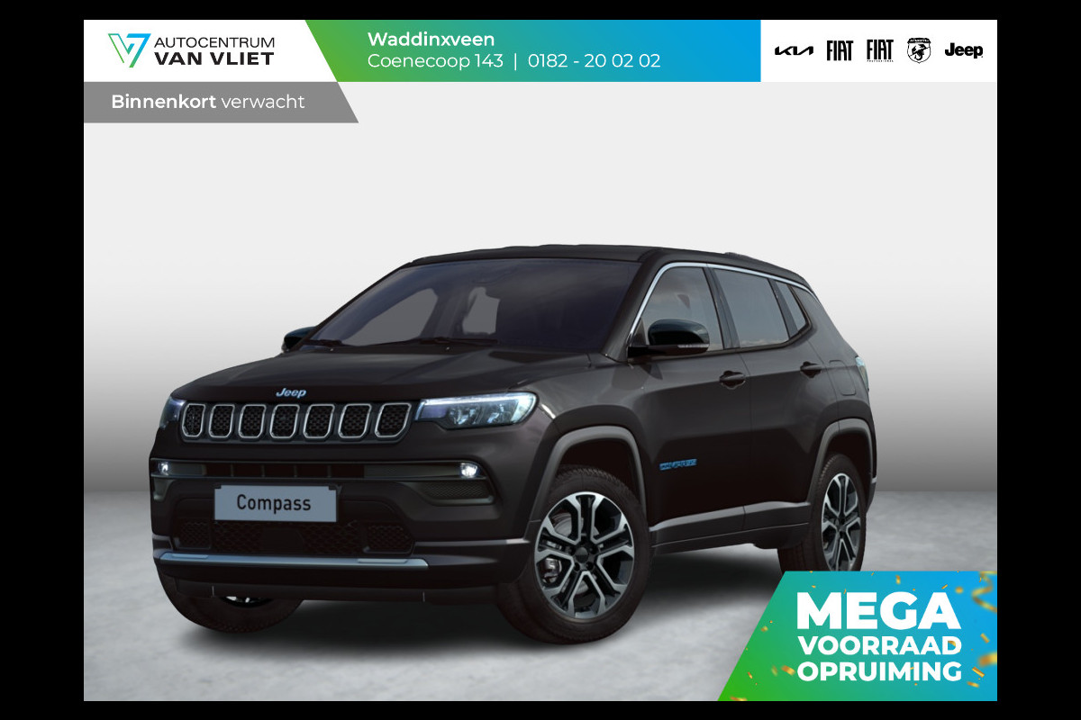 Jeep Compass 4xe 190 Plug-in Hybrid Electric Altitude | Clima | Adapt. Cruise | 18" | Keyless | Winter Pack | Safety Pack | Voorraad actie !