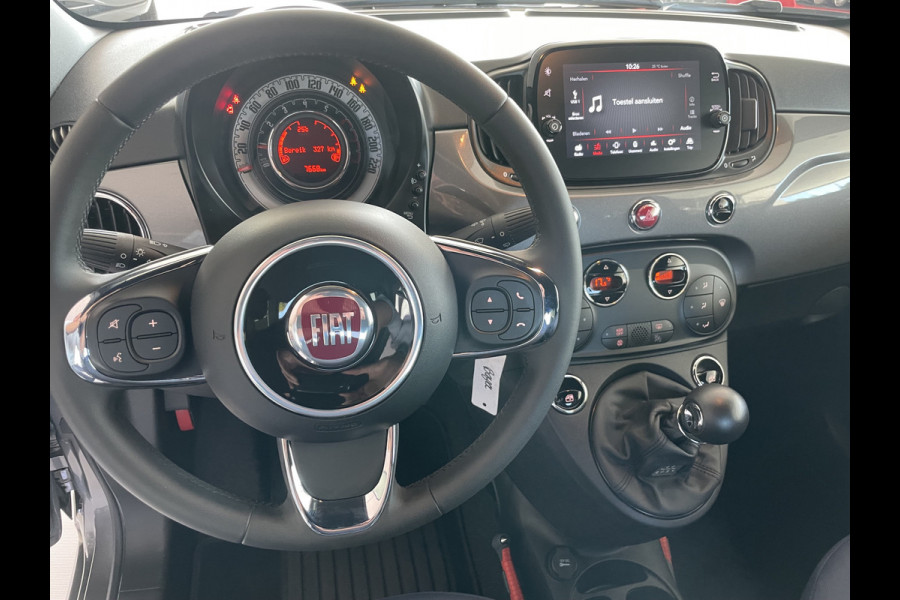 Fiat 500 1.0 Hybrid Club Clim. control - Cruise control - Apple CP/AA - Radio/U-con./USB/AUX/DAB/TEL - MFL-Stuurwiel - LMV - CD+AB - Ramen E-VZ - B.Assist - LED