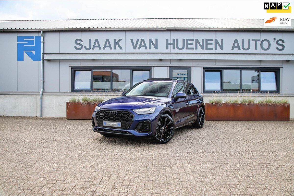 Audi Q5 55 TFSI e Quattro Competition Pro Line S S-Line 367pk Automaat! NIEUW MODEL|Luchtvering|Panoramadak|Virtual Cockpit|Matrix