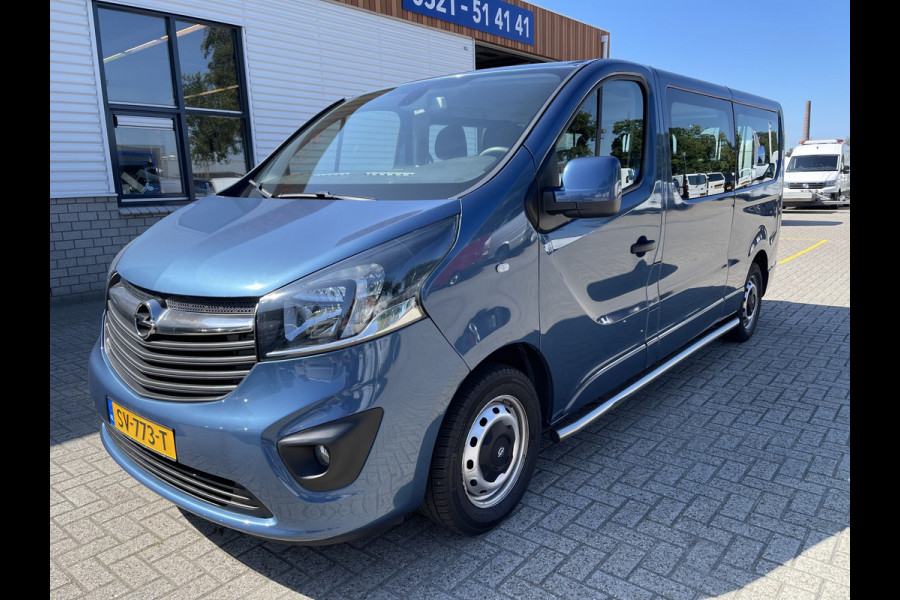 Opel Vivaro Combi 1.6 CDTI 125pk L2H1 BiTurbo ecoFLEX 9 persoons / euro 6 / vaste prijs rijklaar € 25.950 incl btw en bpm / airco / cruise / navigatie / achteruit rijcamera / sidebars / blauw metallic