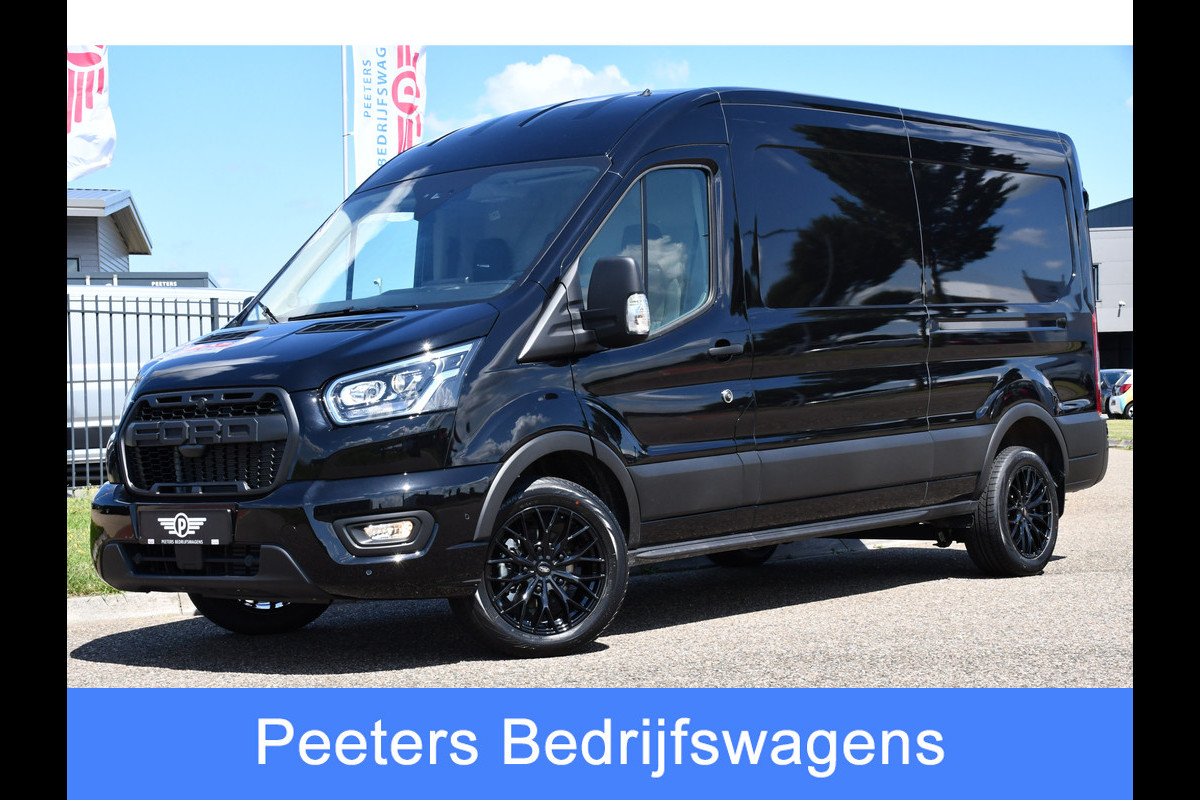 Ford Transit Black Edition 350 2.0 TDCI L3H2 Black Edition Camera, Cruise, 12" Multimedia, PDC, 170PK, Carplay, Sensoren, Automaat,