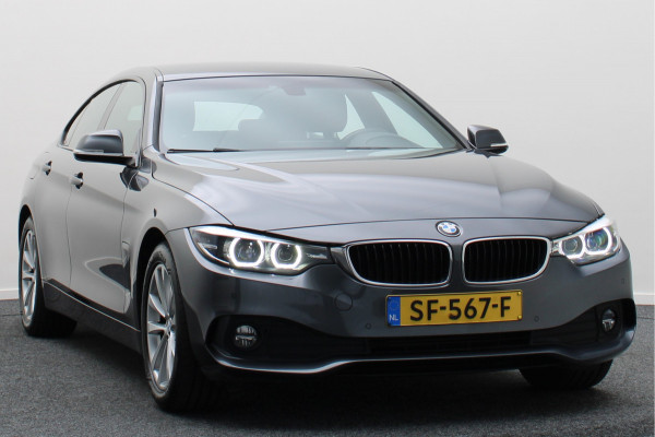 BMW 4 Serie Gran Coupé 418i High Executive Leer, Climate, Cruise, LED, Navigatie, Stoelverwarming, PDC, 17''