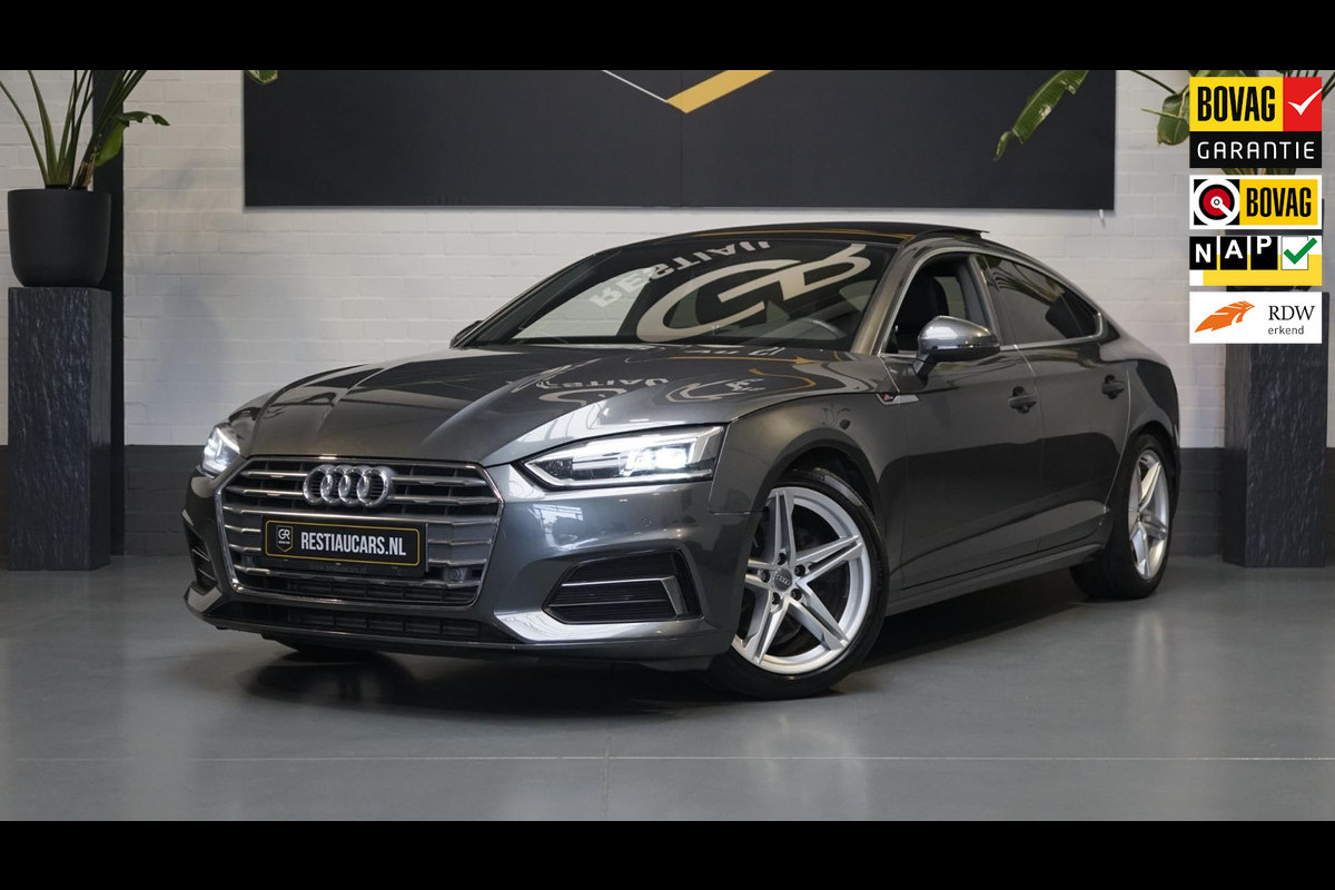 Audi A5 Sportback 40 TFSI 3x S-line AUTOMAAT-AMBIANCE-CLIMA-CRUISE-DRIVE SELECT-KEYLESS-LED-NAVIGATIE-PANORAMA-VIRTUEEL