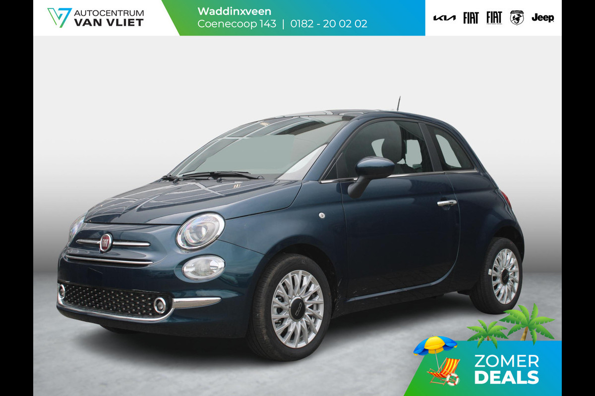 Fiat 500 Hybrid Dolcevita Finale | Airco | Cruise | 15" | Pan. dak | PDC | Apple Carplay