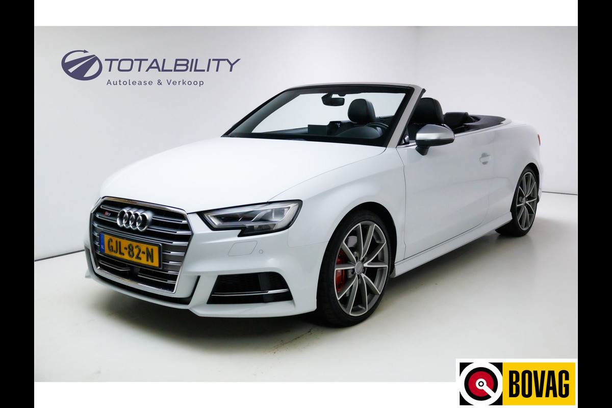 Audi S3 Cabriolet 2.0 TFSI S3 quattro Pro Line Plus 310 PK lederen bekleding, 19", Airscarff, Stoelverwarming. Camera