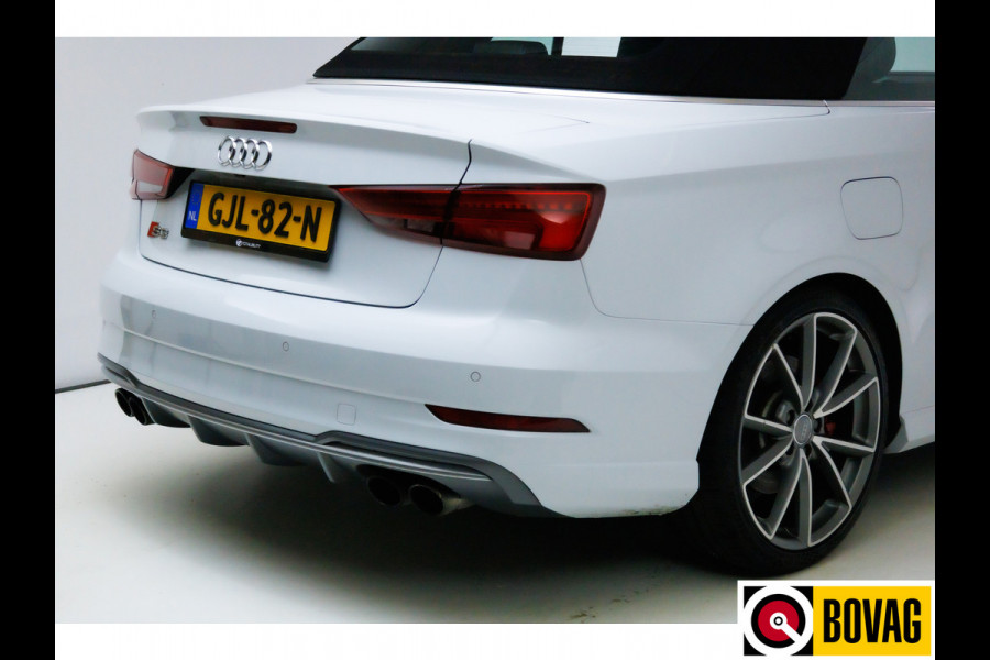 Audi S3 Cabriolet 2.0 TFSI S3 quattro Pro Line Plus 310 PK lederen bekleding, 19", Airscarff, Stoelverwarming. Camera