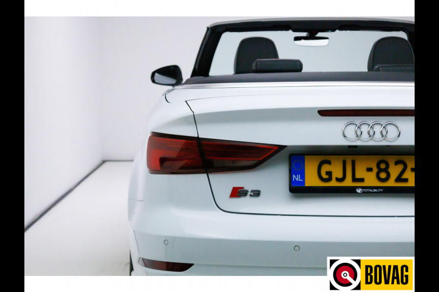 Audi S3 Cabriolet 2.0 TFSI S3 quattro Pro Line Plus 310 PK lederen bekleding, 19", Airscarff, Stoelverwarming. Camera