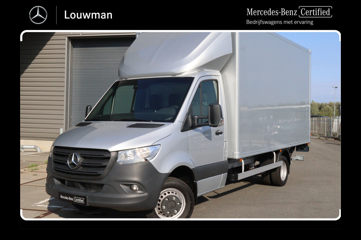 Mercedes-Benz Sprinter 517 1.9 CDI L3 RWD Bakwagen met Dhollandia Laadklep 1000KG 24 Maanden Certified Garantie Nieuw direct leverbaar zilvergijs